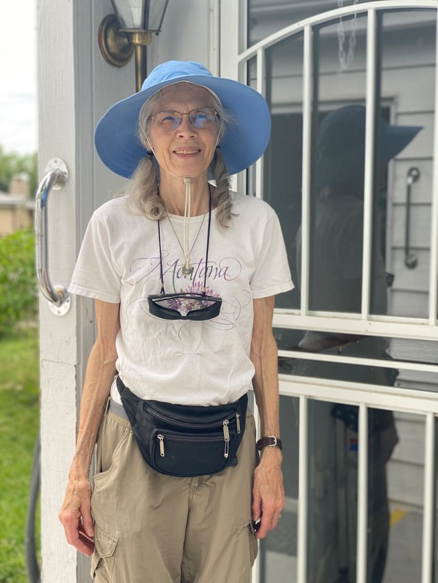 Englewood resident Kayleen Nichols, 77, at her home, which was one of the projects for Englewood's Day of Service on June 18, 2022.